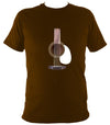 Guitar Strings and Neck T-shirt - T-shirt - Dark Chocolate - Mudchutney