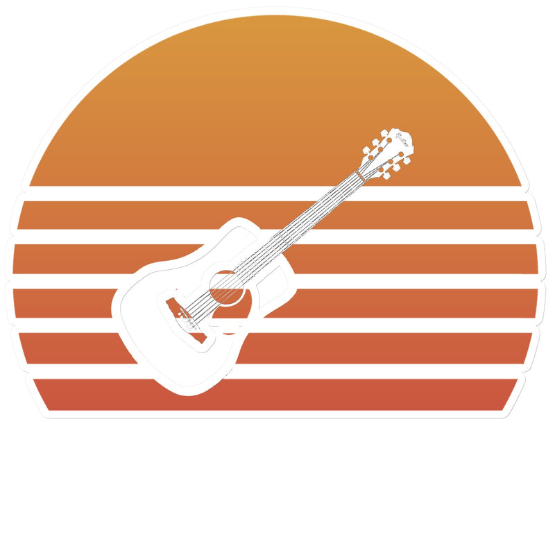 Sunset Guitar Sticker