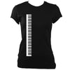 Piano / Accordion Keyboard Ladies Fitted T-shirt-Women's fitted t-shirt-Mudchutney