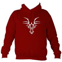 Tribal Animal Skull Hoodie-Hoodie-Red hot chilli-Mudchutney