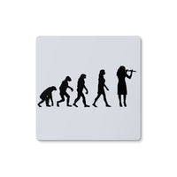 Evolution of Female Flute Player Coaster