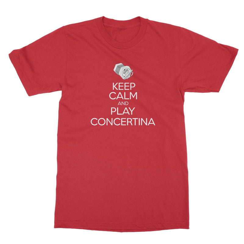 Keep Calm & Play Anglo Concertina T-shirt