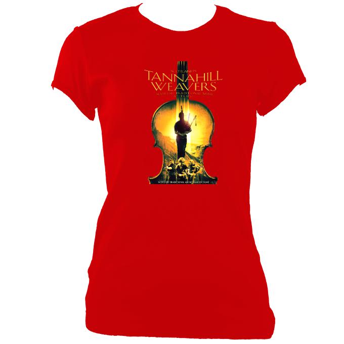 update alt-text with template Tannahill Weavers Ladies Fitted T-Shirt - T-shirt - Red - Mudchutney