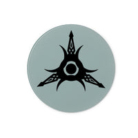 Tribal Edge Tattoo Glass Chopping Board