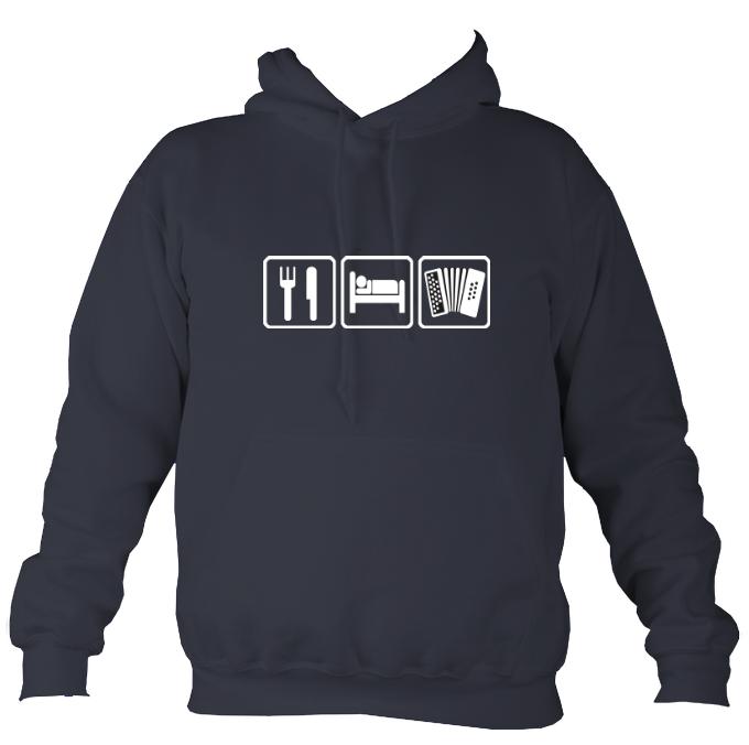 Eat, Sleep, Play Melodeon Hoodie-Hoodie-Denim-Mudchutney