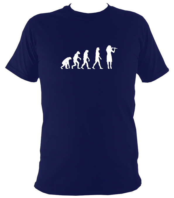 Evolution of Female Flute Players T-Shirt