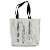 Fiddle Patent Canvas Tote Bag