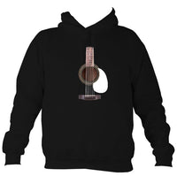 Guitar Strings and Neck Hoodie-Hoodie-Jet black-Mudchutney