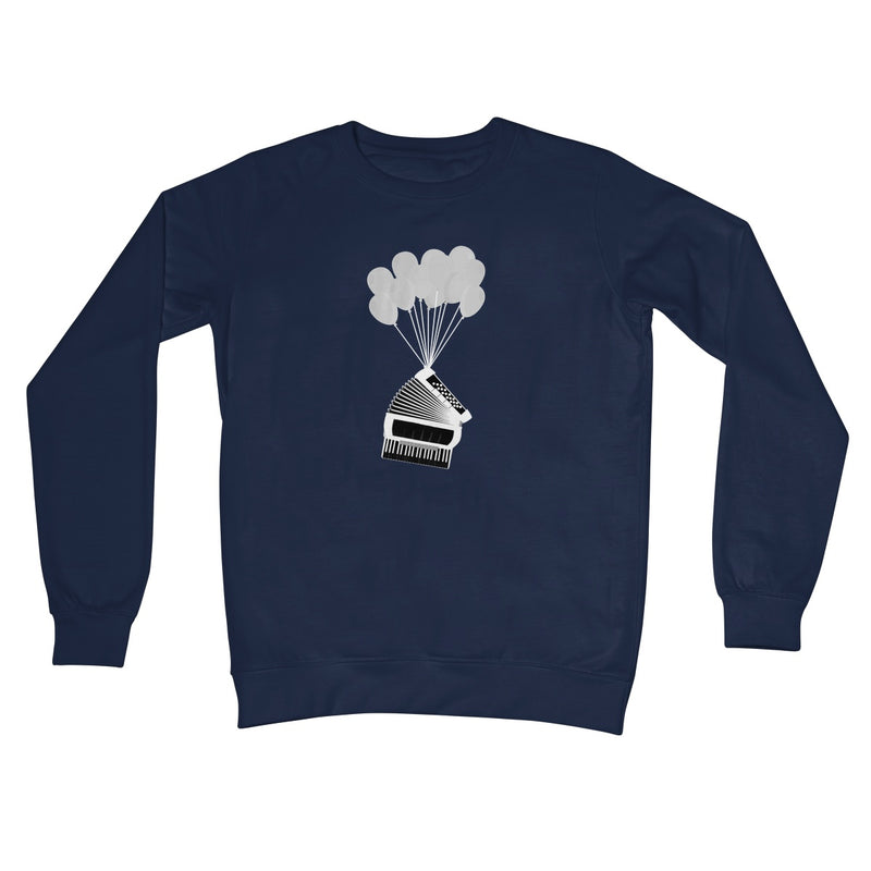 Banksy Style Accordion Crew Neck Sweatshirt