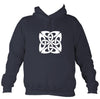 Celtic Square-ish Design Hoodie-Hoodie-Denim-Mudchutney