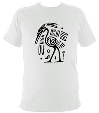 Egyptian or Tribal Style Bird - T-shirt - White - Mudchutney