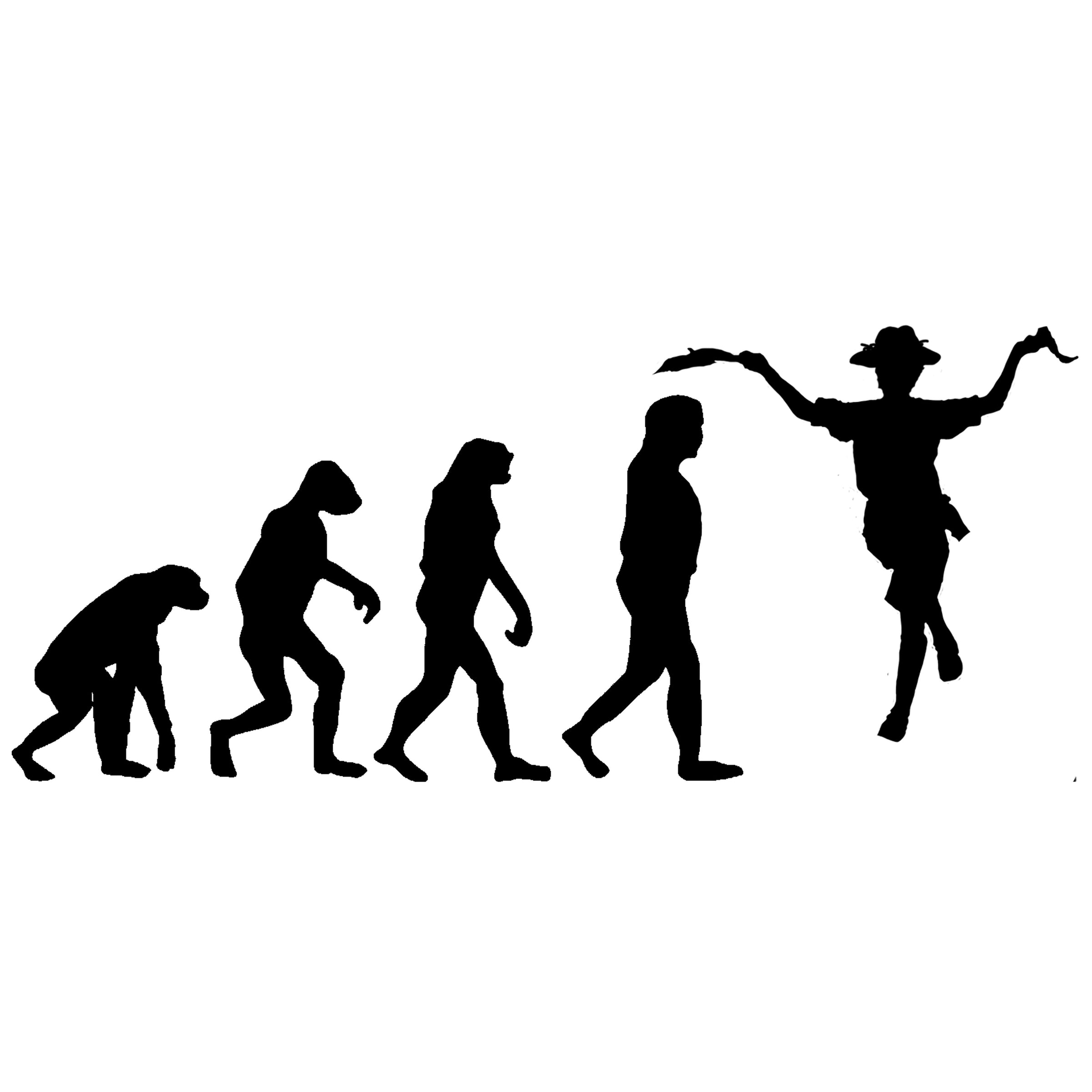 Evolution of Morris Dancers T-shirt - T-shirt - - Mudchutney