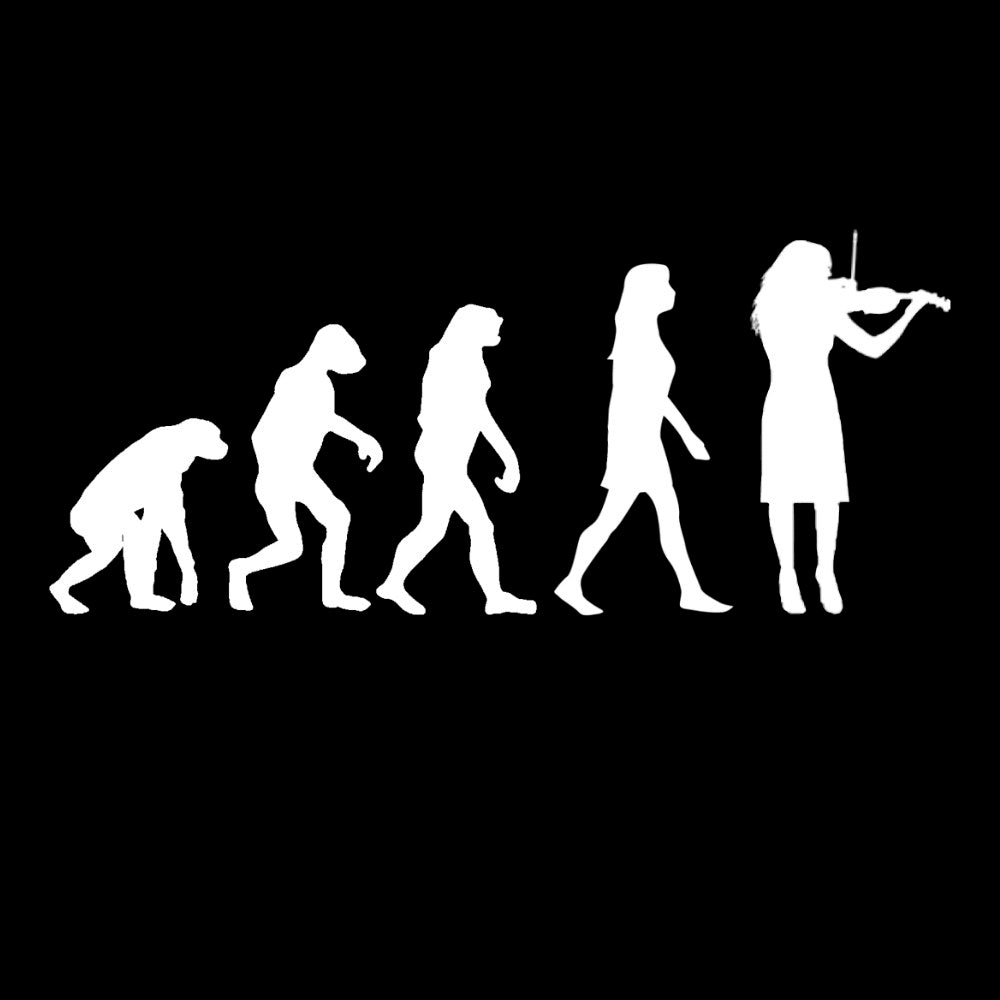 Evolution of Female Fiddle Players T-shirt