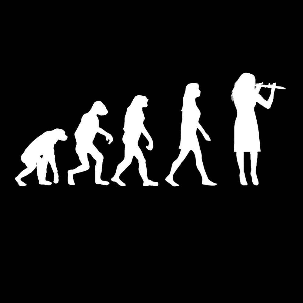 Evolution of Female Flute Players T-Shirt