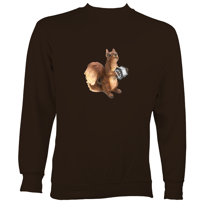 Squirrel playing Concertina Sweatshirt