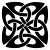 Celtic Square Knot Sticker