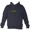 Heartbeat Rainbow Accordion Hoodie-Hoodie-Denim-Mudchutney