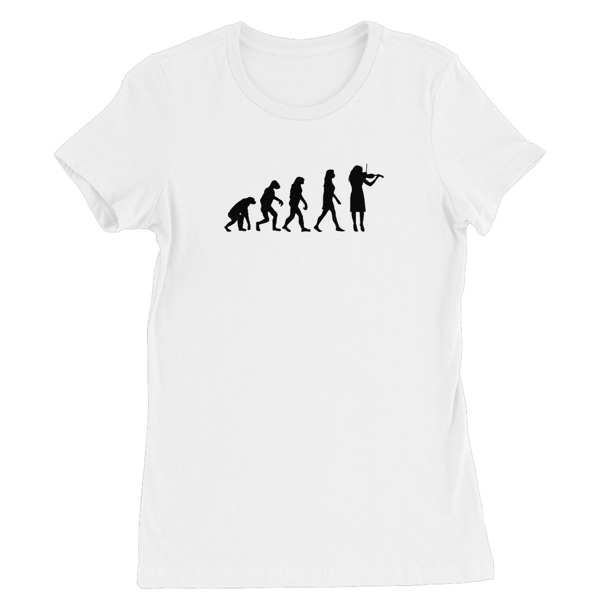 Evolution of Female Fiddle Players Women's T-Shirt