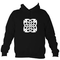 Celtic Square-ish Design Hoodie-Hoodie-Jet black-Mudchutney