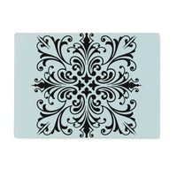 Ornamental Square Glass Chopping Board