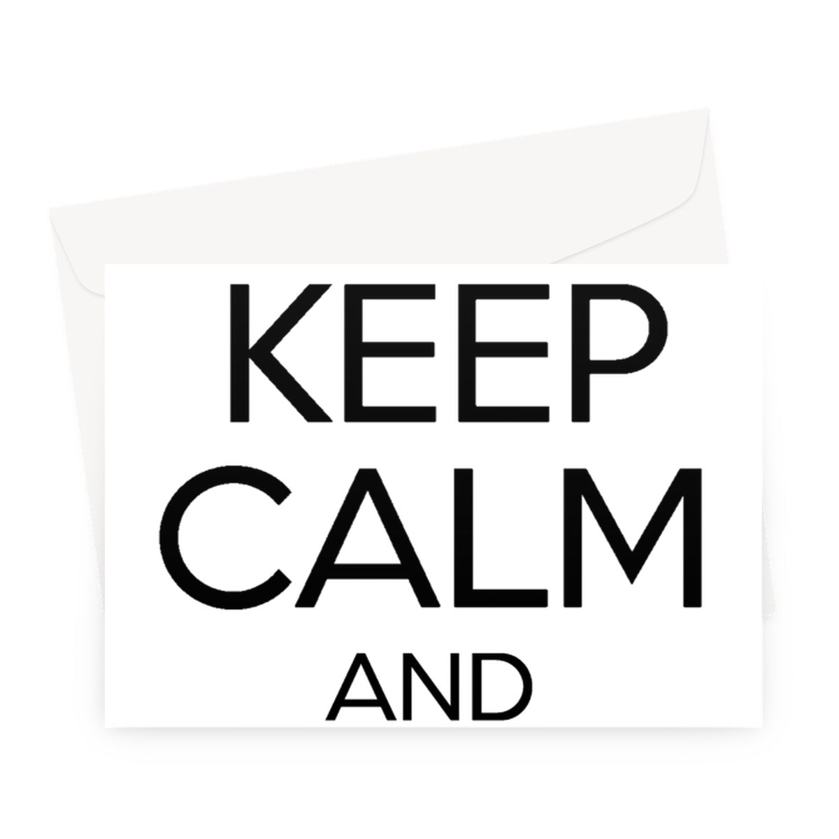 Keep Calm & Play Flute Greeting Card