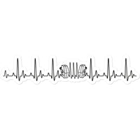 Heartbeat Concertina Sticker