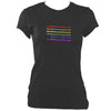update alt-text with template Rainbow Bows Ladies Fitted T-shirt - T-shirt - Dark Heather - Mudchutney