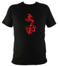 Tribal Flame T-shirt - T-shirt - Black - Mudchutney