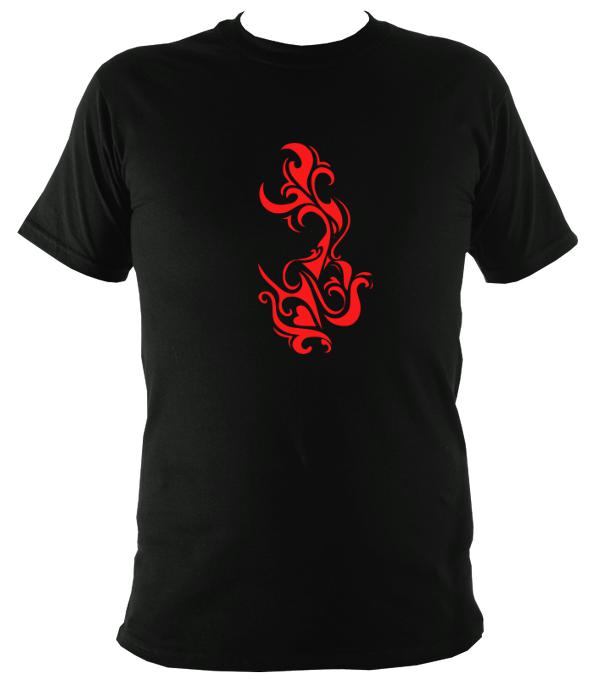 Tribal Flame T-shirt - T-shirt - Black - Mudchutney