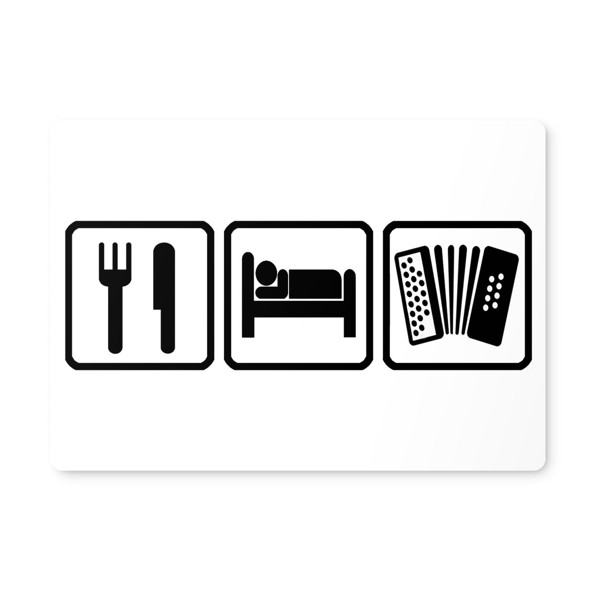 Eat Sleep & Play Melodeon Placemat
