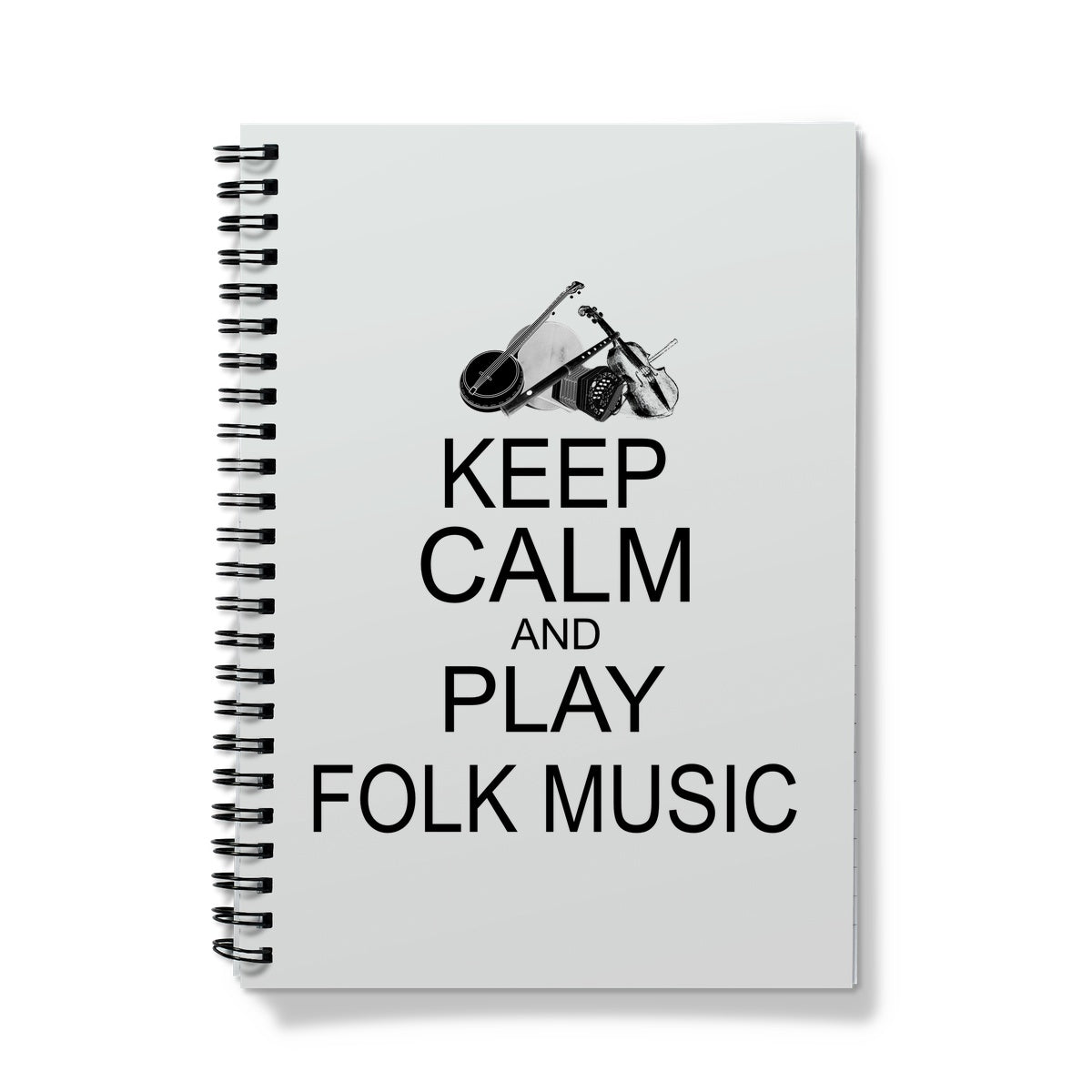 Keep Calm & Play Folk Music Notebook