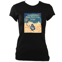 Cambridge Folk Festival - Design 6 - Women's Fitted T-shirt - T-shirt - White - Mudchutney