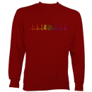 Heartbeat Rainbow Accordion Sweatshirt