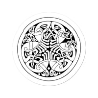 Celtic Interwoven Birds Sticker
