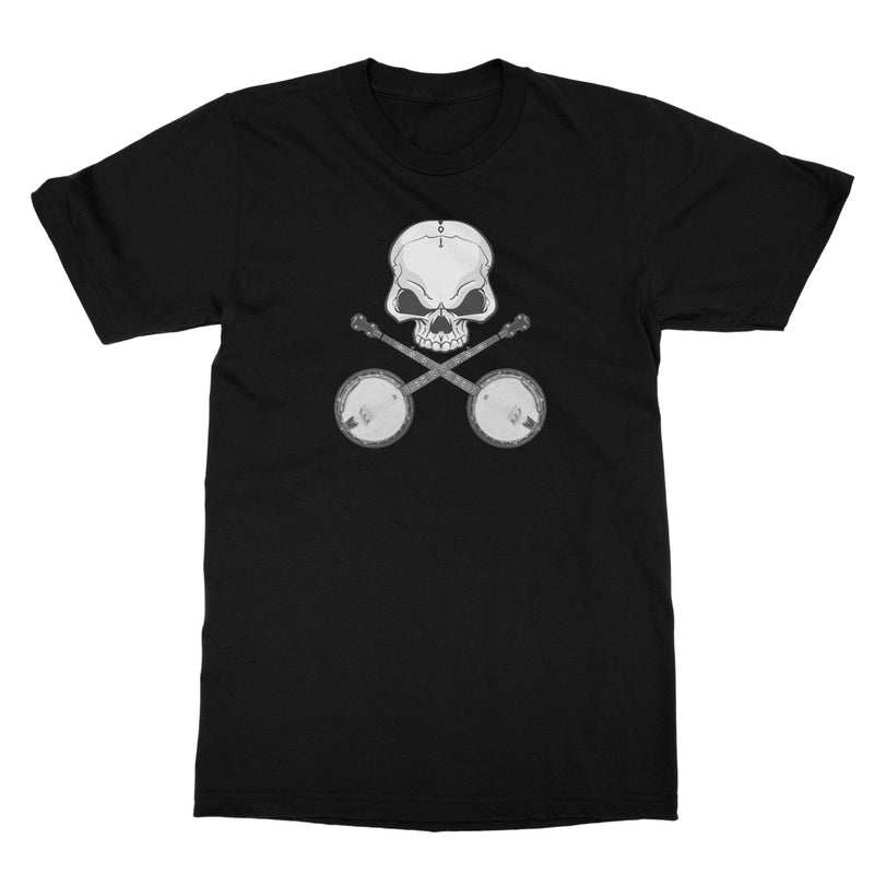 Skull and crossed Banjos T-Shirt