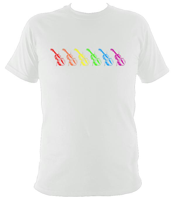 Rainbow Fiddles T-shirt - T-shirt - White - Mudchutney