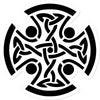Celtic Woven Cross Sticker