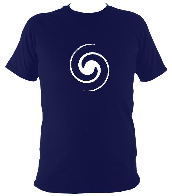 Spiral T-shirt - T-shirt - Navy - Mudchutney