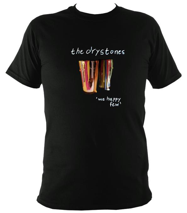 The Drystones "We Happy Few" T-shirt - T-shirt - Black - Mudchutney