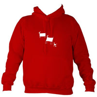 Primative Cave Animals Hoodie-Hoodie-Fire red-Mudchutney