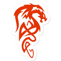 Fiery Tribal Dragon Sticker