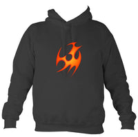 Tribal Fire Hoodie-Hoodie-Storm grey-Mudchutney