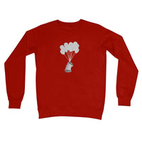 Banksy Style Concertina Crew Neck Sweatshirt