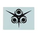 Star And Circle Tribal Glass Chopping Board