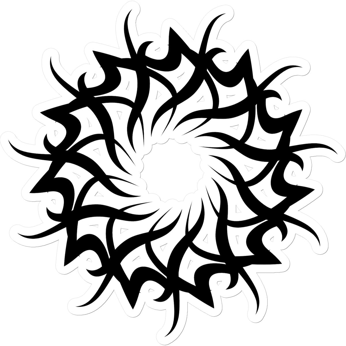 Tribal Celtic Star Sticker