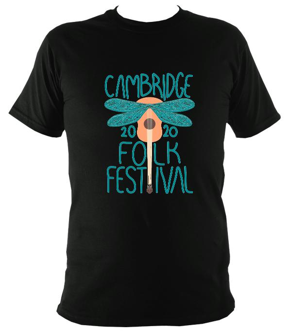 Cambridge Folk Festival - Design 1 - T-shirt - T-shirt - Black - Mudchutney