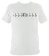 Heartbeat Accordion T-shirt - T-shirt - White - Mudchutney