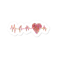 Heart Soundwave Sticker