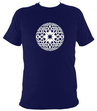 Modern Celtic Globe Illusion T-shirt - T-shirt - Navy - Mudchutney