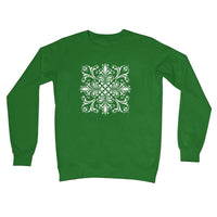 Ornamental Square Crew Neck Sweatshirt